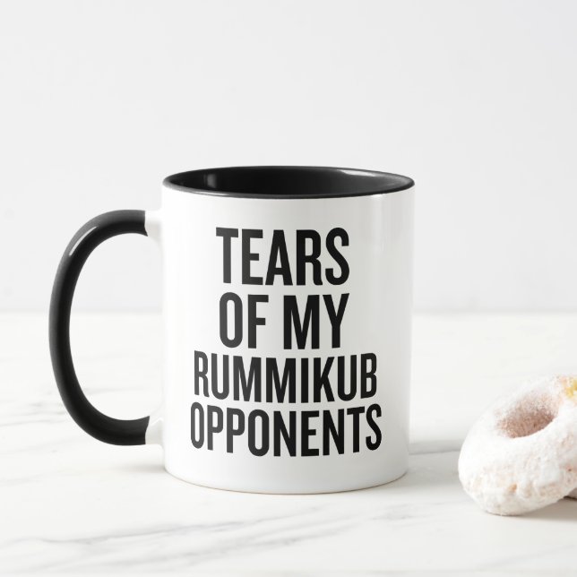 Tränen Meiner Rummikub-Gegner Tasse (Mit Donut)