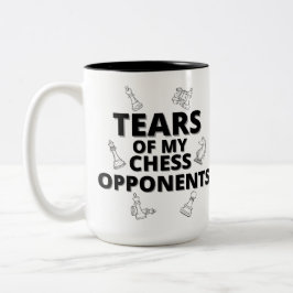 Tränen meiner Schachgegner geben Schachspielern Ge Zweifarbige Tasse