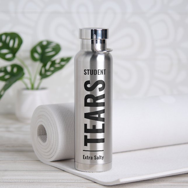 Tränen meiner Schüler Sarcastic Funny Sassy Lehrer Trinkflasche (Yoga)