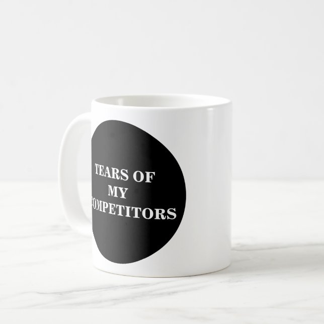 Tränen meiner Wettbewerber Kaffeetasse (Vorderseite Links)
