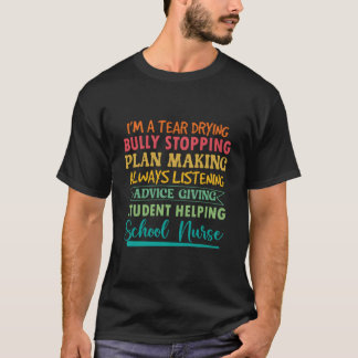 Tränen trocknende Studentin Helg Schulkrankenschwe T-Shirt