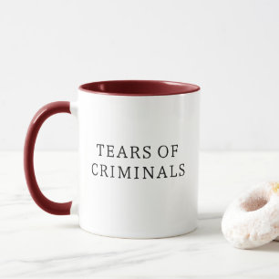 Tränen von Kriminellen Funny Police Tasse