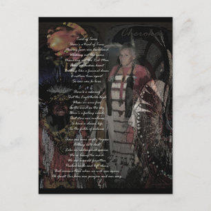 Tränenspur Postkarte