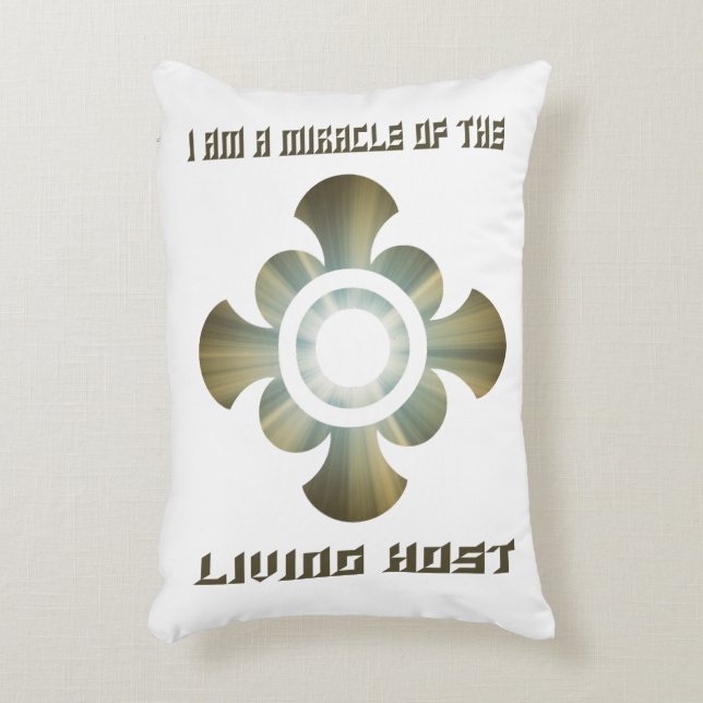 Tranfundierung im Heiligen Eucharisten Dekokissen (Vorderseite(Vertikal))