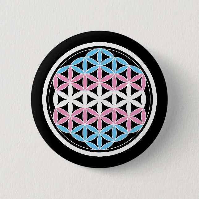 tranHeilige Geometrie Button (Vorderseite)