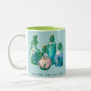 Tränke und Elixiere Creepy Spooky Fun Halloween Zweifarbige Tasse