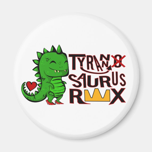 Tranny Saurus Rex Magnet (Vorne)
