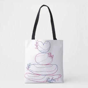 Tranquie Energie - Zen farbenfrohe Tote Tasche