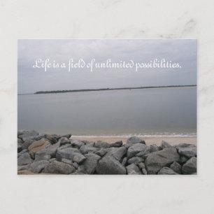 Tranquil Beach Postcard Postkarte