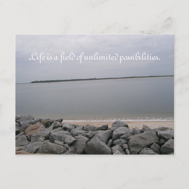 Tranquil Beach Postcard Postkarte (Vorderseite)