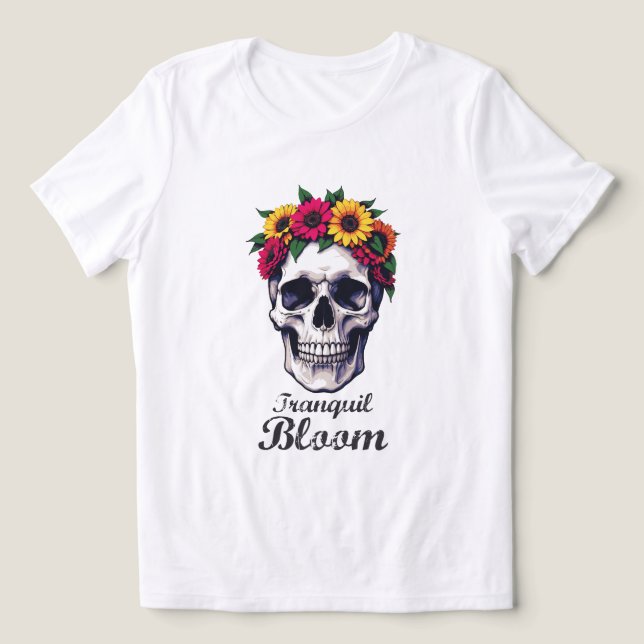 Tranquil Bloom Tri-Blend Shirt (Design Vorderseite)