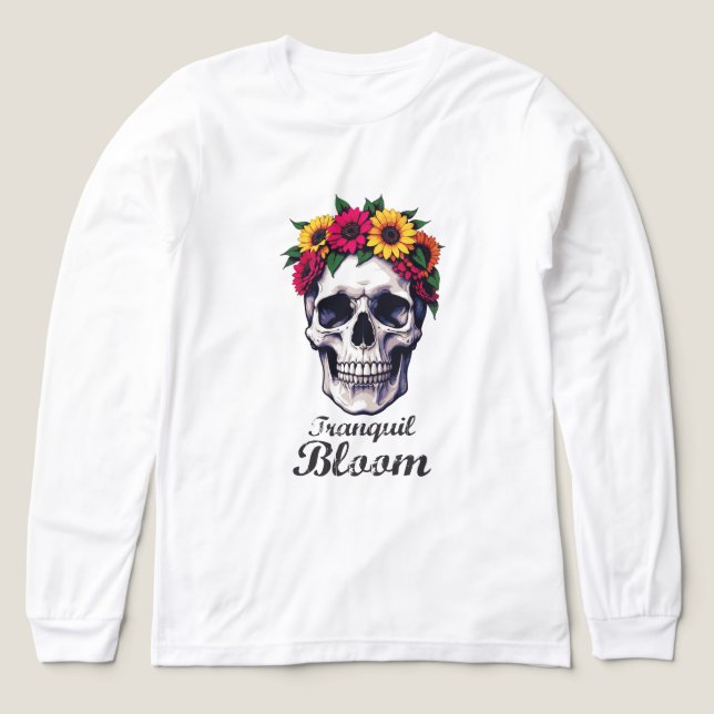 Tranquil Bloom Tri-Blend Shirt (Design Vorderseite)