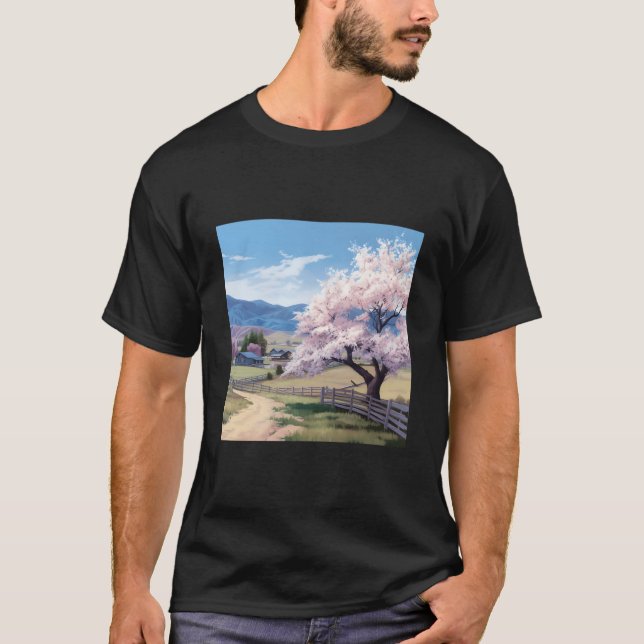 Tranquil Blossom Hway Countryside Residence T-Shirt (Vorderseite)