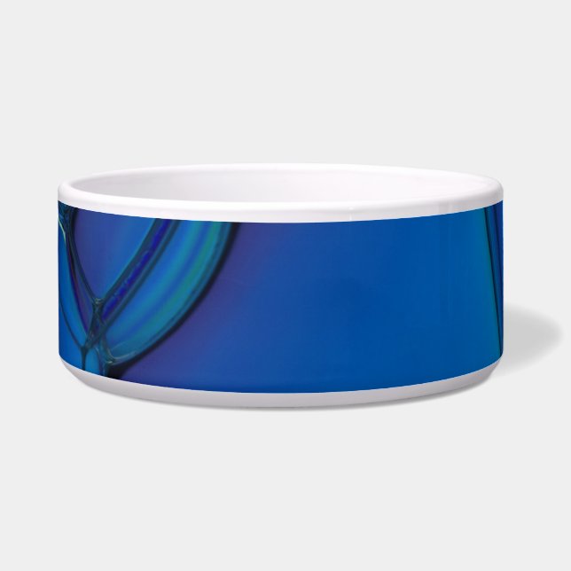 Tranquil Blue Pet Bowl - Serene Solid Color Design Napf (Vorderseite)