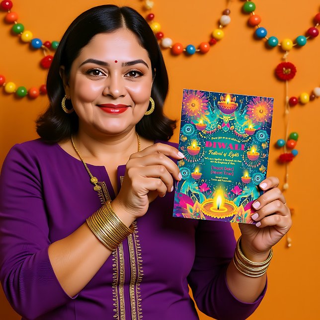 Tranquil Diwali Aura Einladung (Tranquil Diwali Aura Invitation)