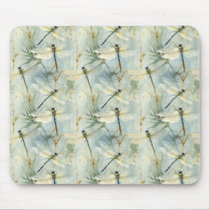 Tranquil Dragonfly Watercolor-Stil Mousepad