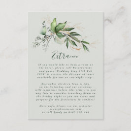 Tranquil Eucalyptus Elegantes Grünes Breezy Sea Gl Begleitkarte