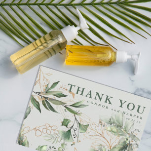 Tranquil Eucalyptus Elegantes Grünes Breezy Sea Gl Dankeskarte