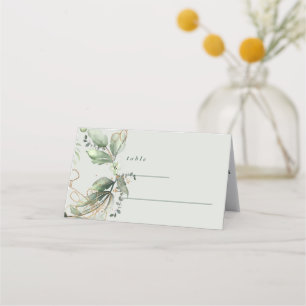 Tranquil Eucalyptus Elegantes Grünes Breezy Sea Gl Platzkarte