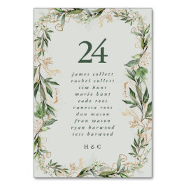 Tranquil Eucalyptus Elegantes Grünes Breezy Sea Gl Tischnummer