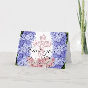 Tranquil floral Segings Pastel Danke Hinweis