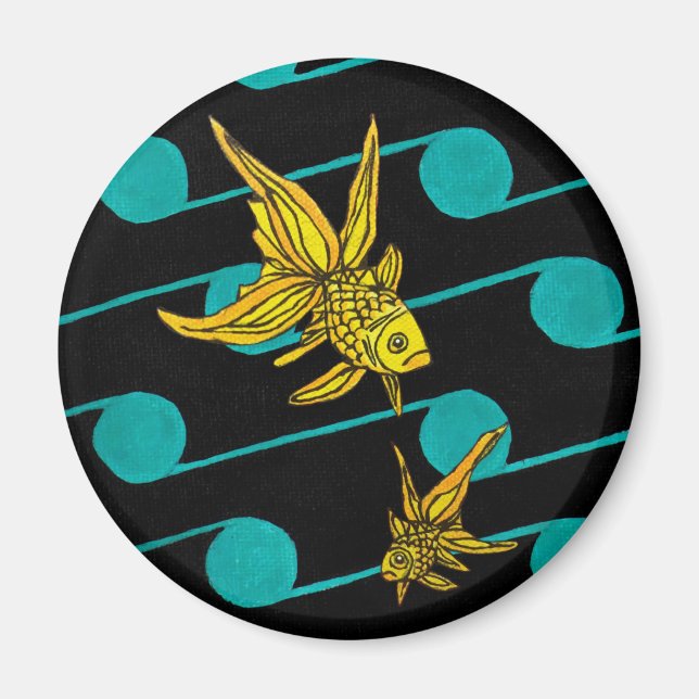 TRANQUIL GOLD FISH MAGNET (Vorne)