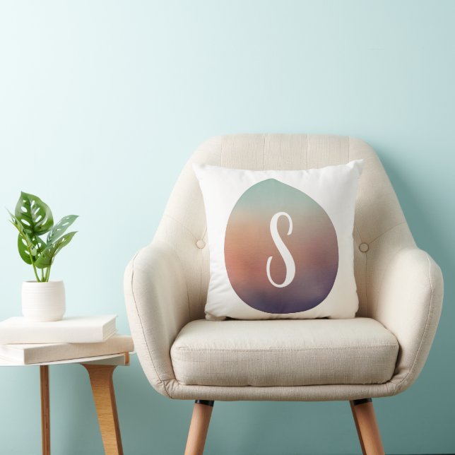 Tranquil Gradient Teardrop Kissen (Stuhl )