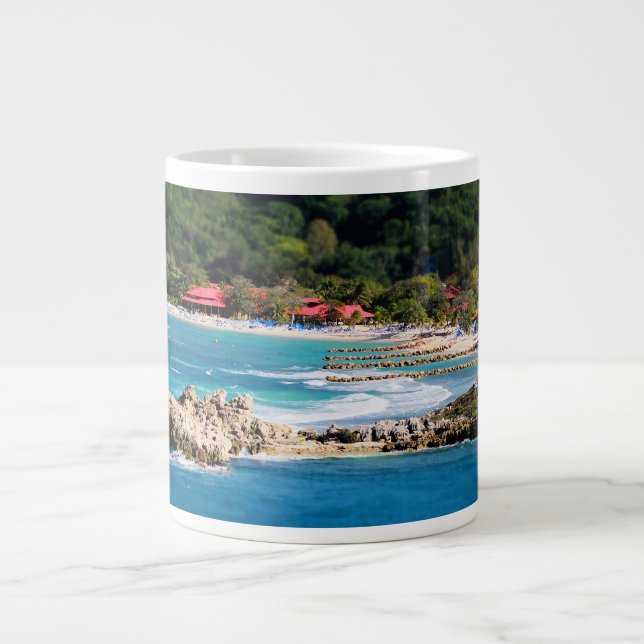 Tranquil Island Paradise Labadee Haiti Jumbo-Tasse (Vorderseite)