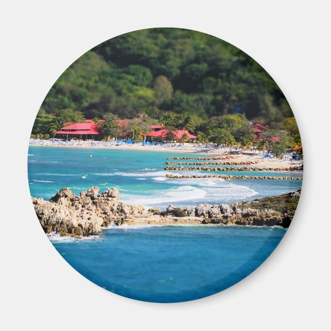 Tranquil Island Paradise Labadee Haiti Magnet (Vorne)