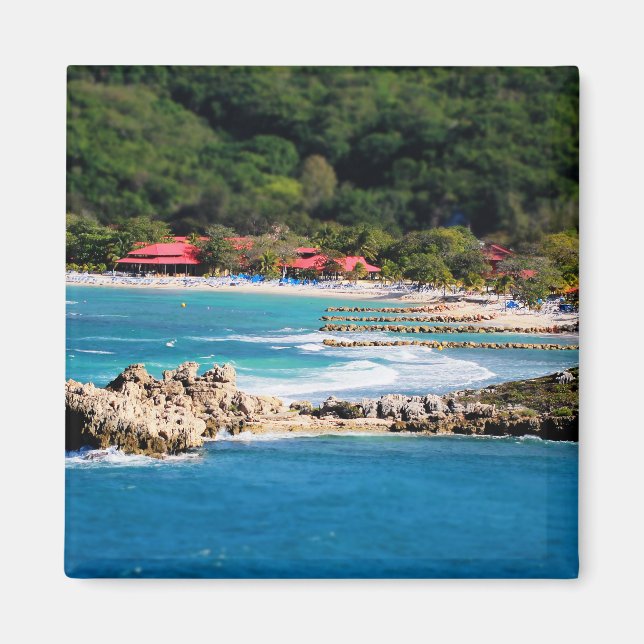 Tranquil Island Paradise Labadee Haiti Magnet (Vorne)
