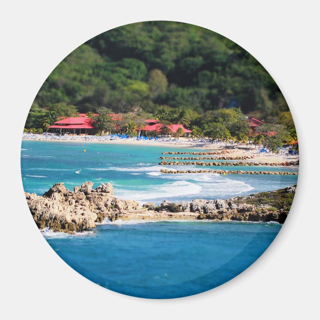 Tranquil Island Paradise Labadee Haiti Magnet (Vorne)