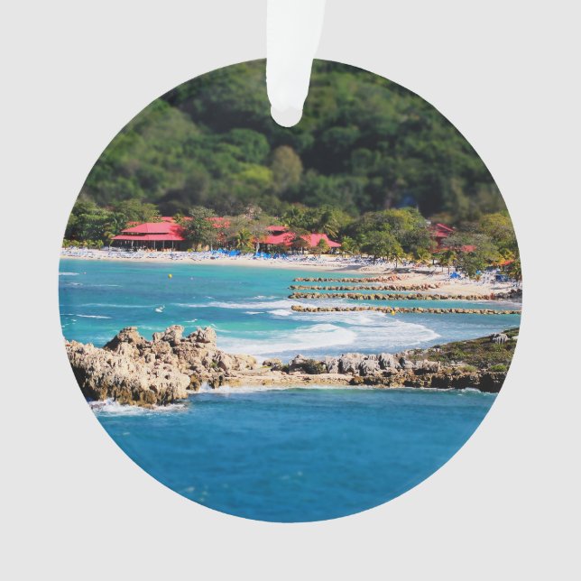 Tranquil Island Paradise Labadee Haiti Ornament (Vorderseite)