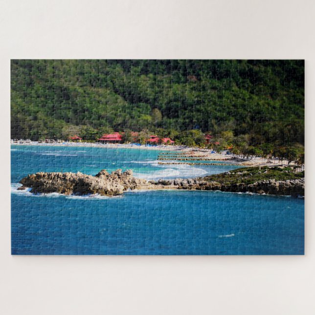 Tranquil Island Paradise Labadee Haiti Puzzle (Horizontal)