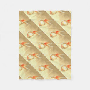 Tranquil Japanischer Goldfish Fleecedecke