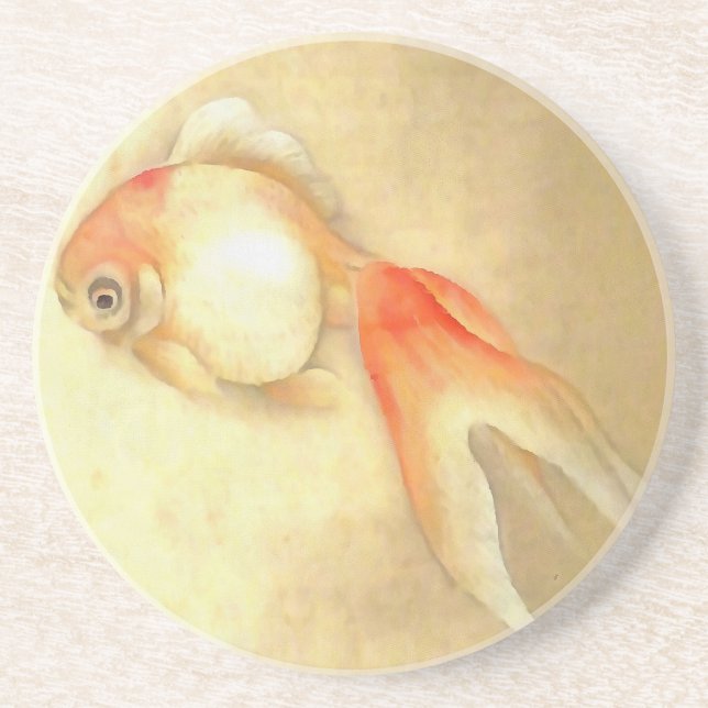Tranquil Japanischer Goldfish Untersetzer (Vorne)