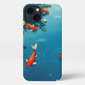 Tranquil Koi Pond iPhone Case - japanischer Art St 13 Hülle