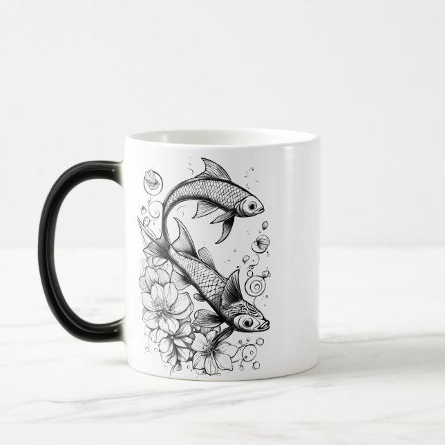 Tranquil Koi Pond Morphing Tasse - 11oz (Links)