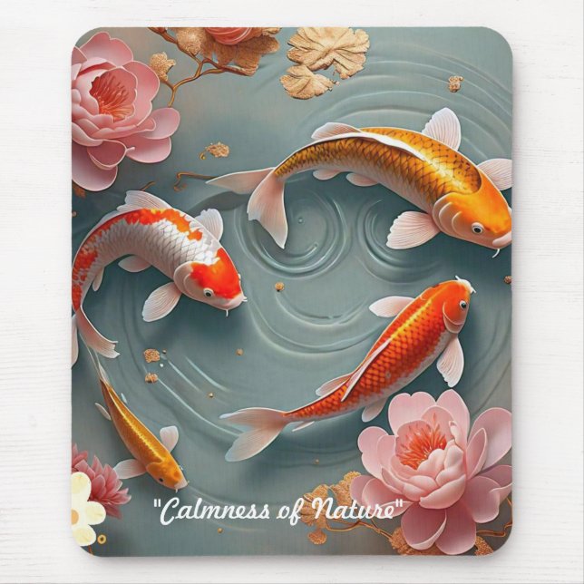"Tranquil Koi Sanctuary" Mousepad (Vorne)