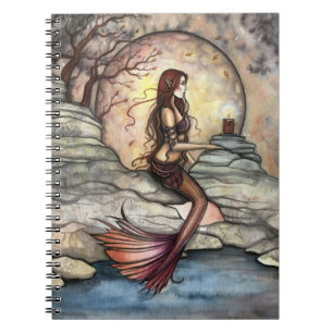 Tranquil Lagoon Mermaid Art Notebook Notizblock