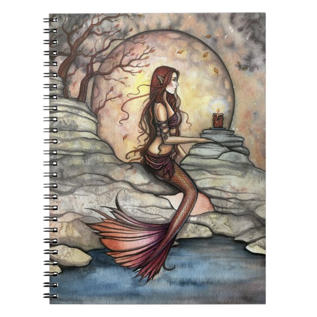 Tranquil Lagoon Mermaid Art Notebook Notizblock (Vorderseite)