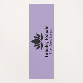 Tranquil Lotus: Einatmen, Inspiration fürs Ausatme Yogamatte