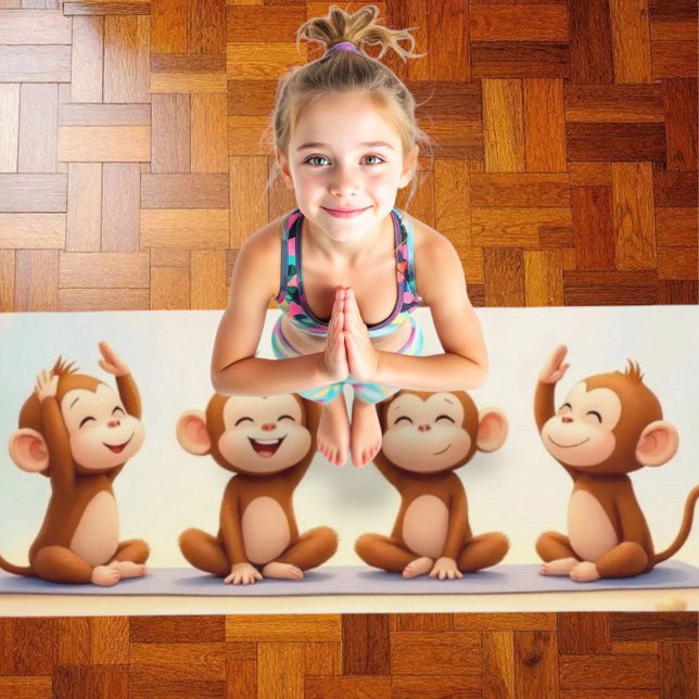 Tranquil Monkeys Trio Yoga Set Yogamatte (Von Creator hochgeladen)
