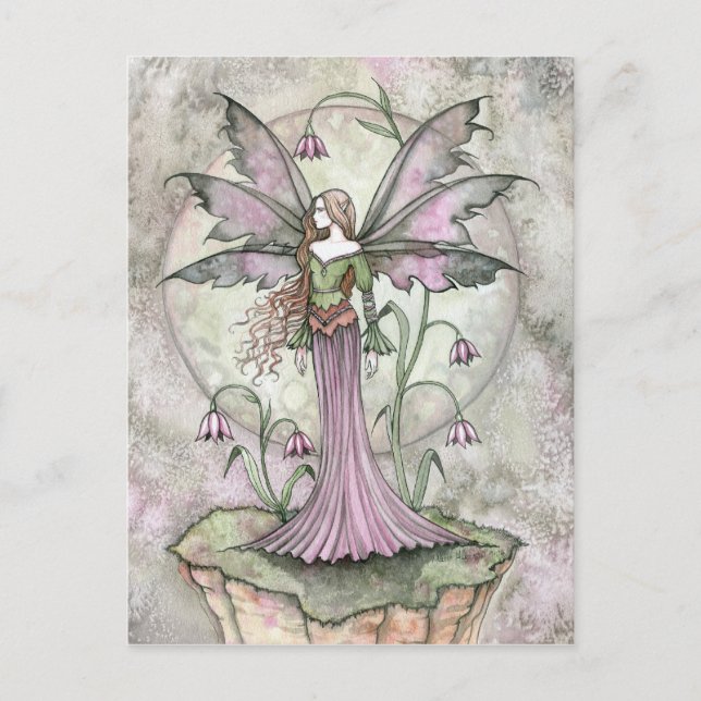 Tranquil Moon Blume Fairy Postcard Postkarte (Vorderseite)