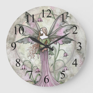Tranquil Moon Fairy Fantasy Wall Clock Große Wanduhr