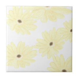 Tranquil Morning Yellow Flowers  Fliese