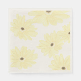 Tranquil Morning Yellow Flowers  Serviette