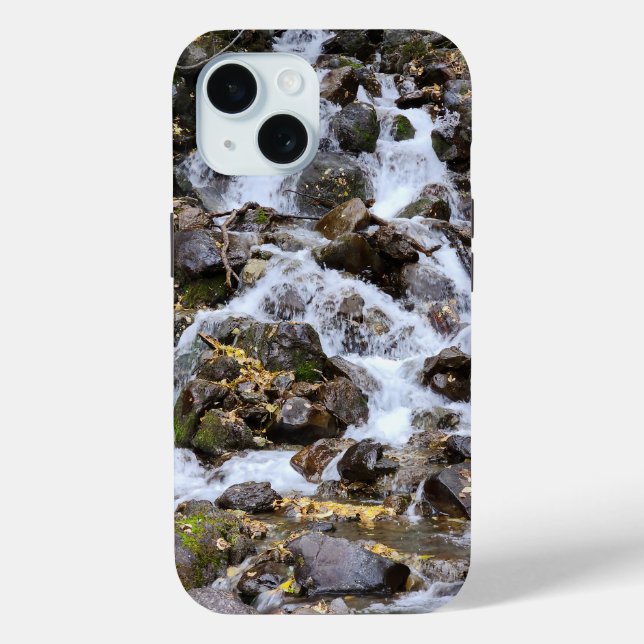 Tranquil Mossy Cascade iPhone Case (Rückseite)