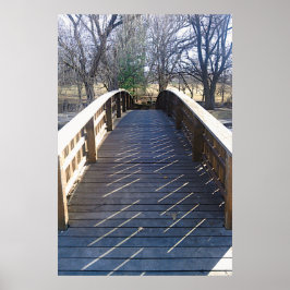 Tranquil Park Bridge Fotografie Print Poster