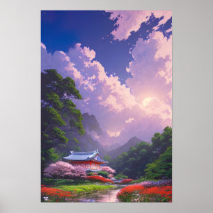 Tranquil Shrine Poster