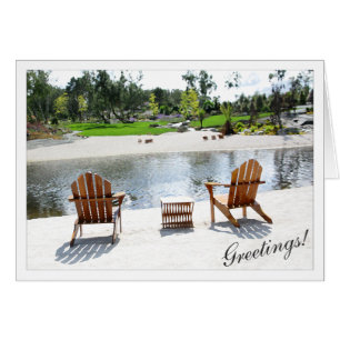 Tranquil Strand-Stuhl-Foto mit Rahmen-Set